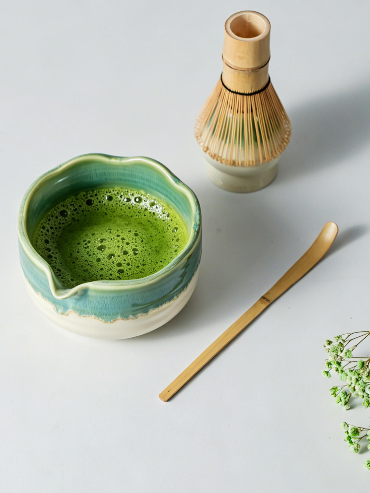 Teal Green Matcha Bowl Set product photo 5