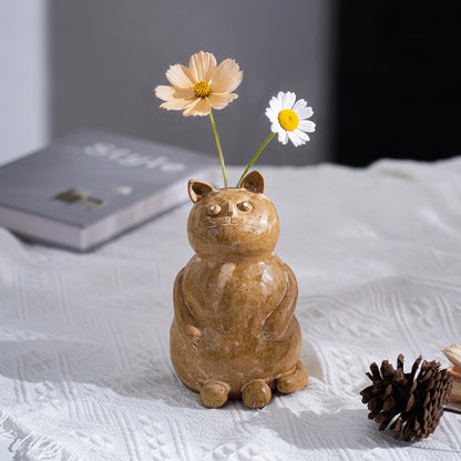 Handmade Ceramic Cat Vase product photo 5