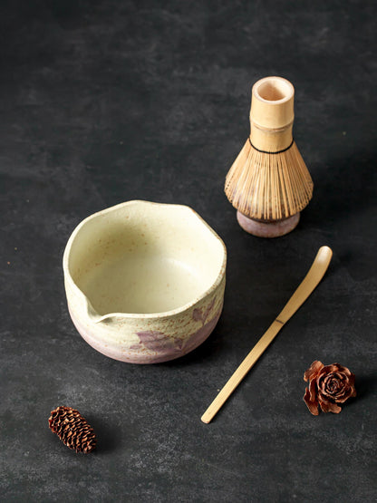 Swallow Tail Flower Matcha Bowl Set product photo 6