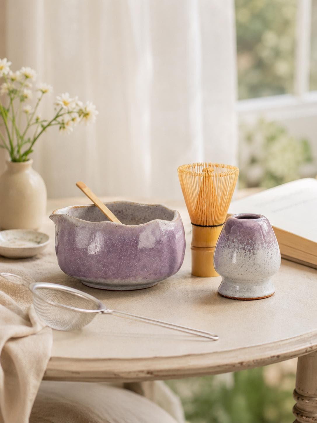 Lavender Matcha Bowl Set product photo 1