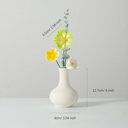 Handmade Ceramic Flower Stems with Vase product photo 2