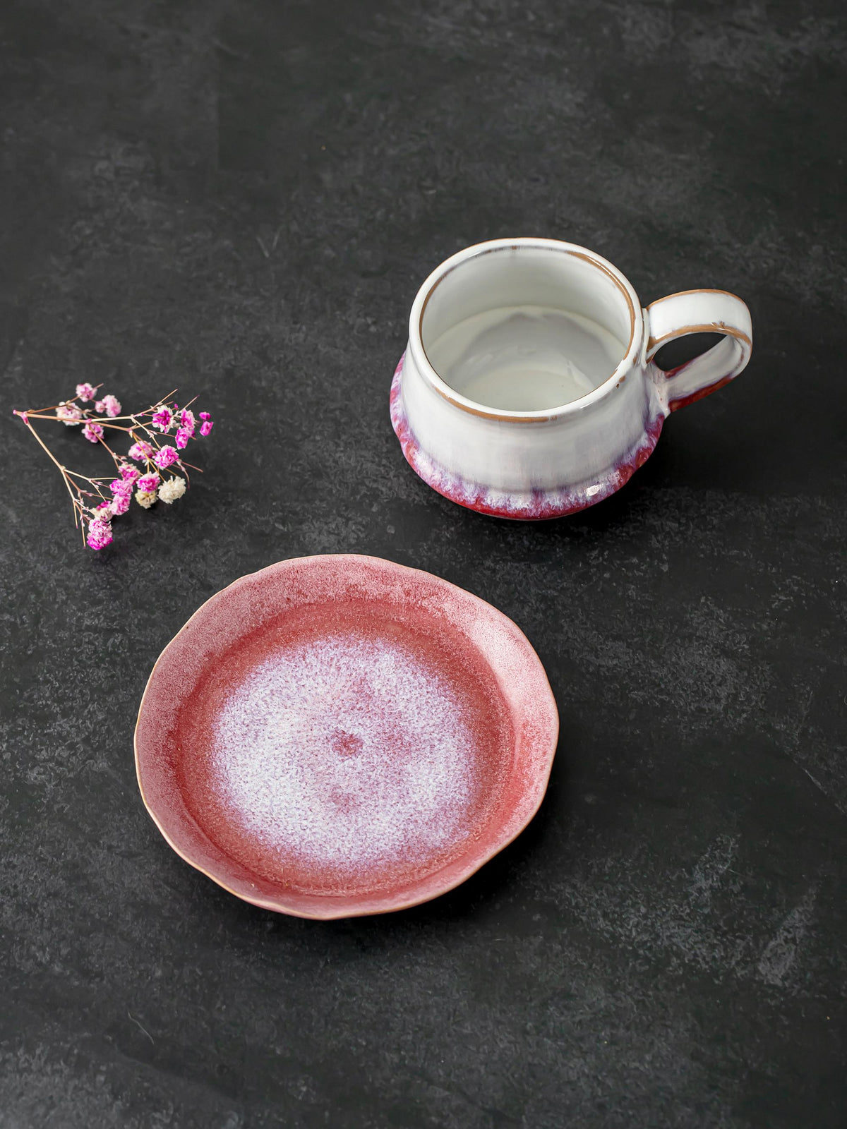 Artisan Stoneware Coffee Cup and Saucer product photo 7