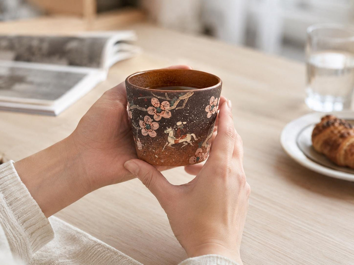 Zisha Hand Painted Sakura 230ml Lovers & Students Tea Set product photo 2