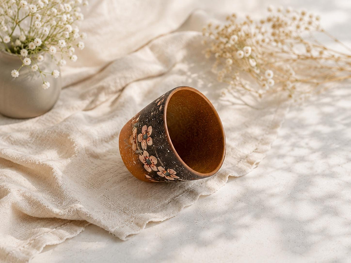 Zisha Hand Painted Sakura 230ml Lovers & Students Tea Set product photo 4