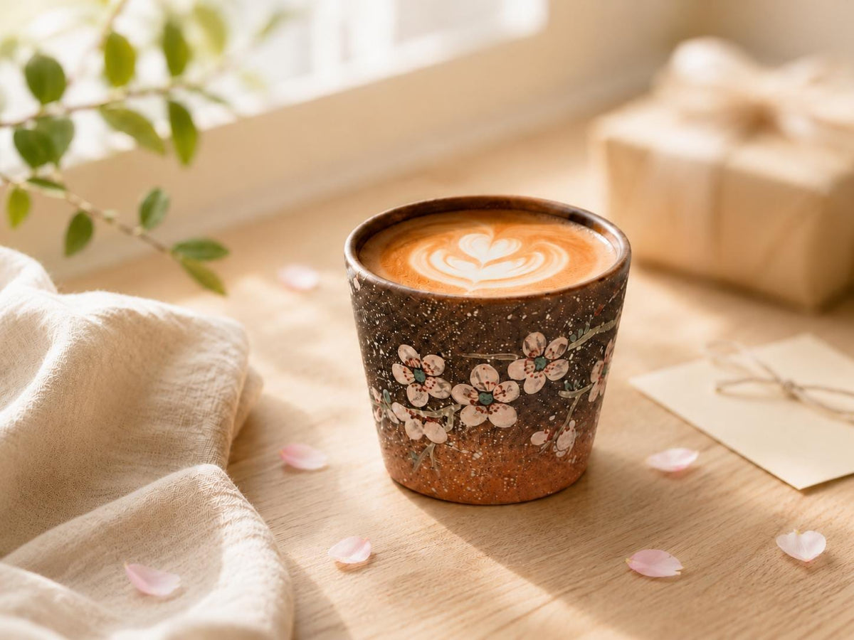 Zisha Hand Painted Sakura 230ml Lovers & Students Tea Set product photo 1