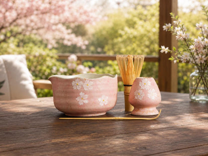 Cherry Blossom Matcha Bowl Set product photo 1