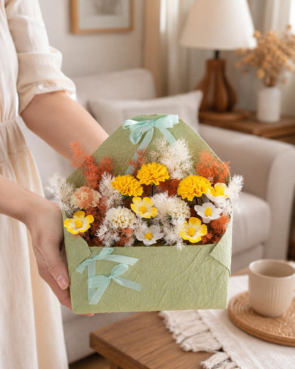 Handmade Ceramic Flower Envelope Bouquet product photo 3
