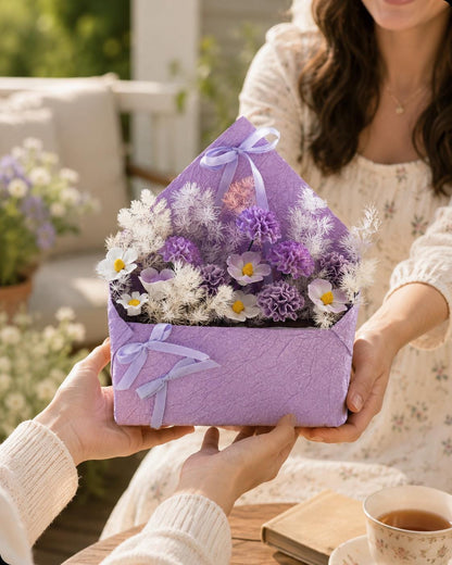 Handmade Ceramic Flower Envelope Bouquet product photo 1