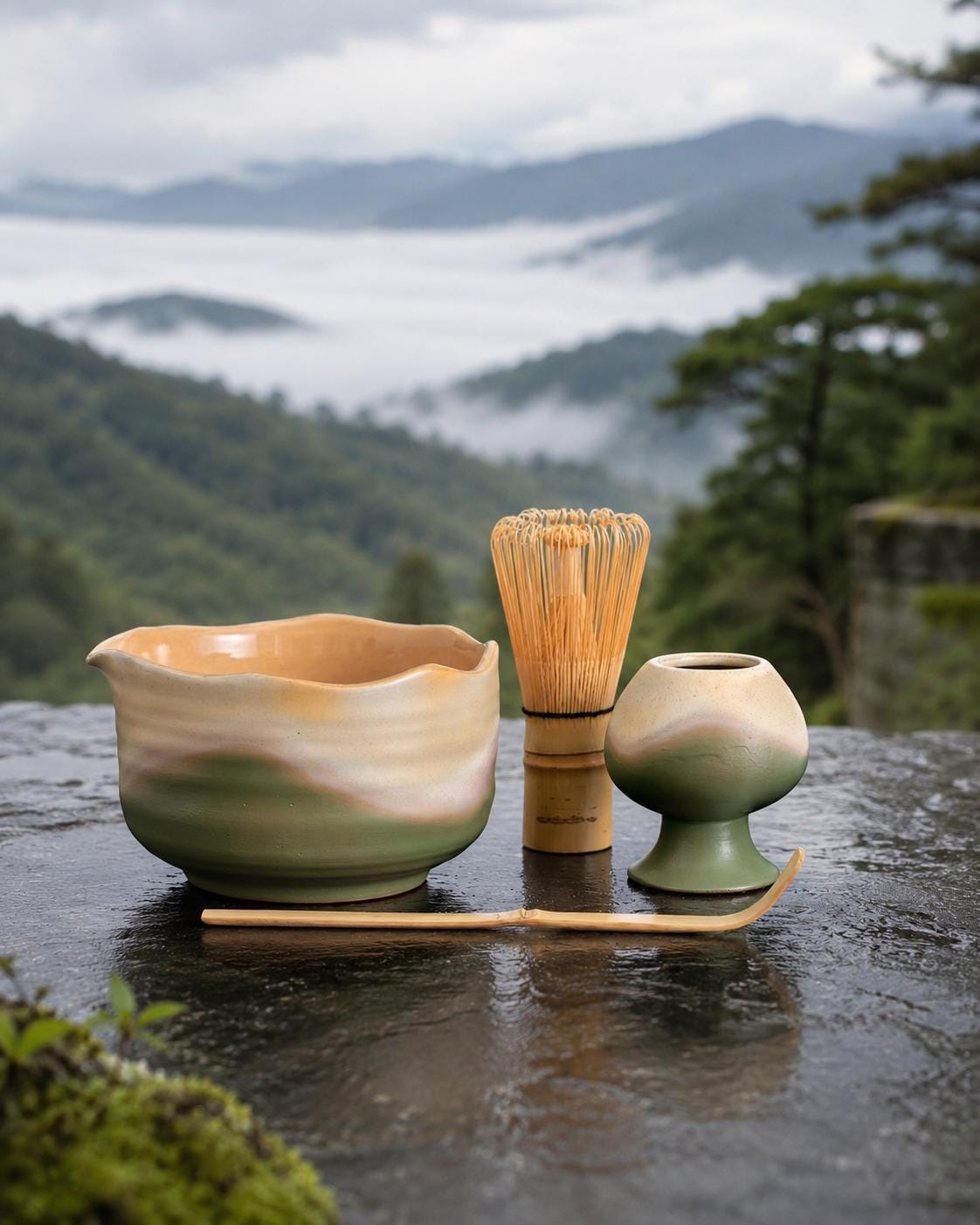 Earthy Matcha Bowl Set product photo 3