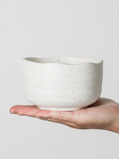 White Speckled Matcha Bowl Set product photo 2