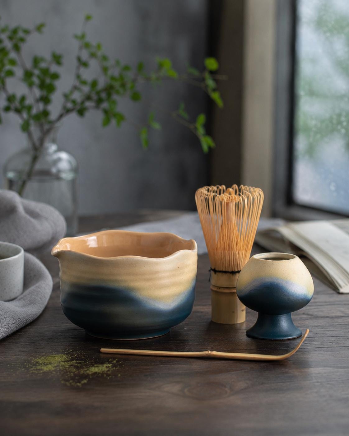 Ocean Blue Matcha Bowl Set product photo 1