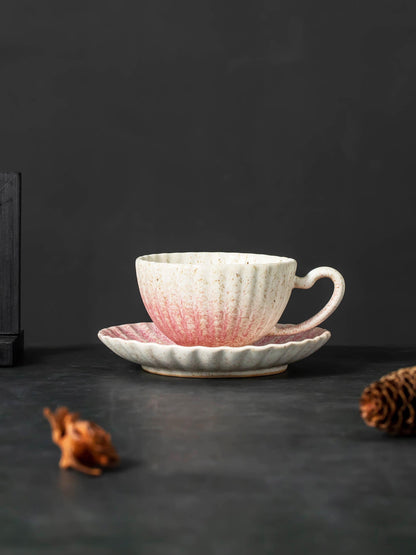Pink Coffee Cup and Saucer product photo 2
