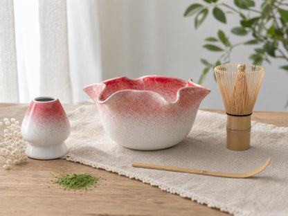 Flower Shaped Matcha Bowl Set product photo 3