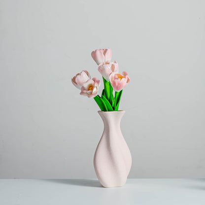 Pink Ceramic Tulip Bouquet In Blush Vase product photo 7