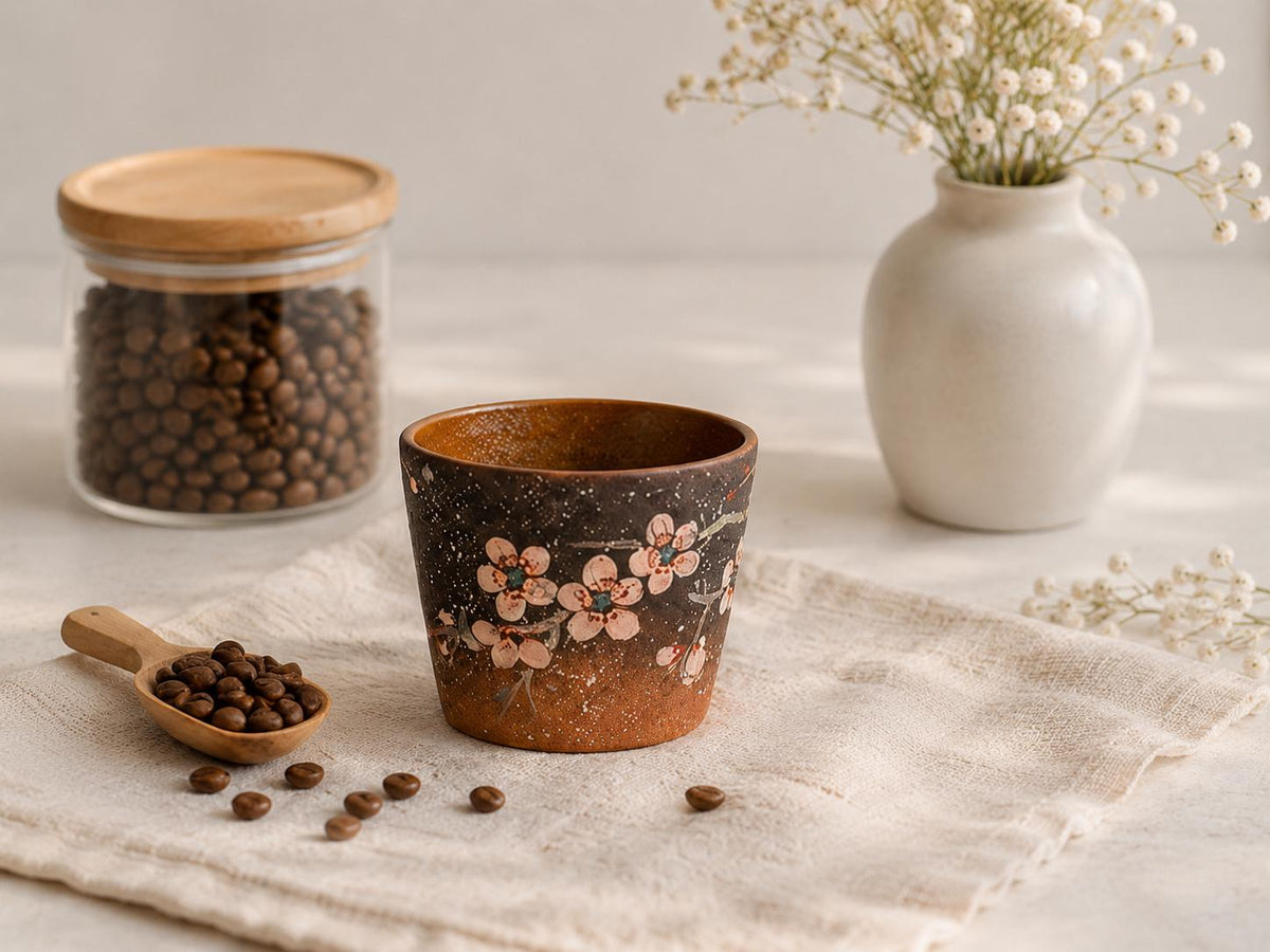 Zisha Hand Painted Sakura 230ml Lovers & Students Tea Set product photo 7