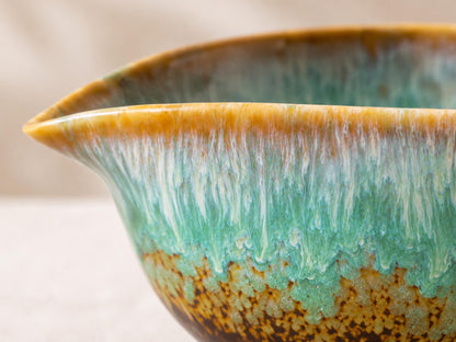 Green Drip Glaze Matcha Bowl Set product photo 4