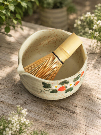Vintage Strawberry Blossom Beige Matcha Set Of 4 product photo 6