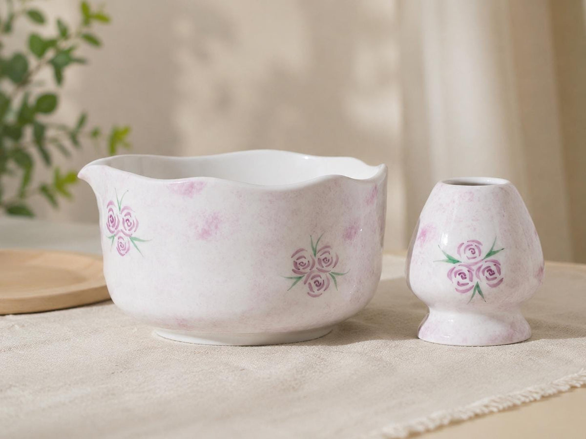 Purple Rose Matcha Bowl Set product photo 4