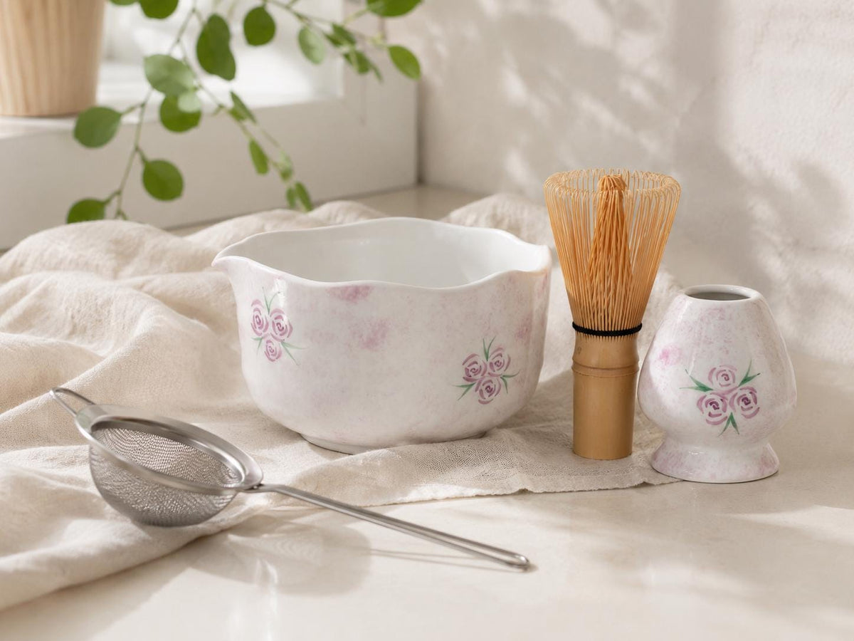 Purple Rose Matcha Bowl Set product photo 2