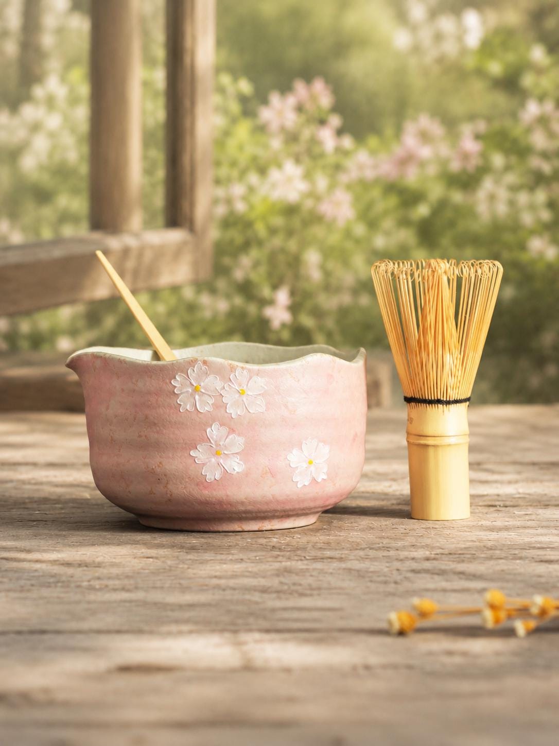 Cherry Blossom Matcha Bowl Set product photo 6