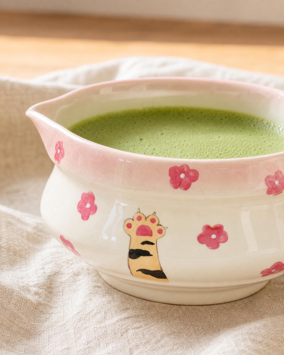 Sakura Paws Matcha Bowl Set product photo 7