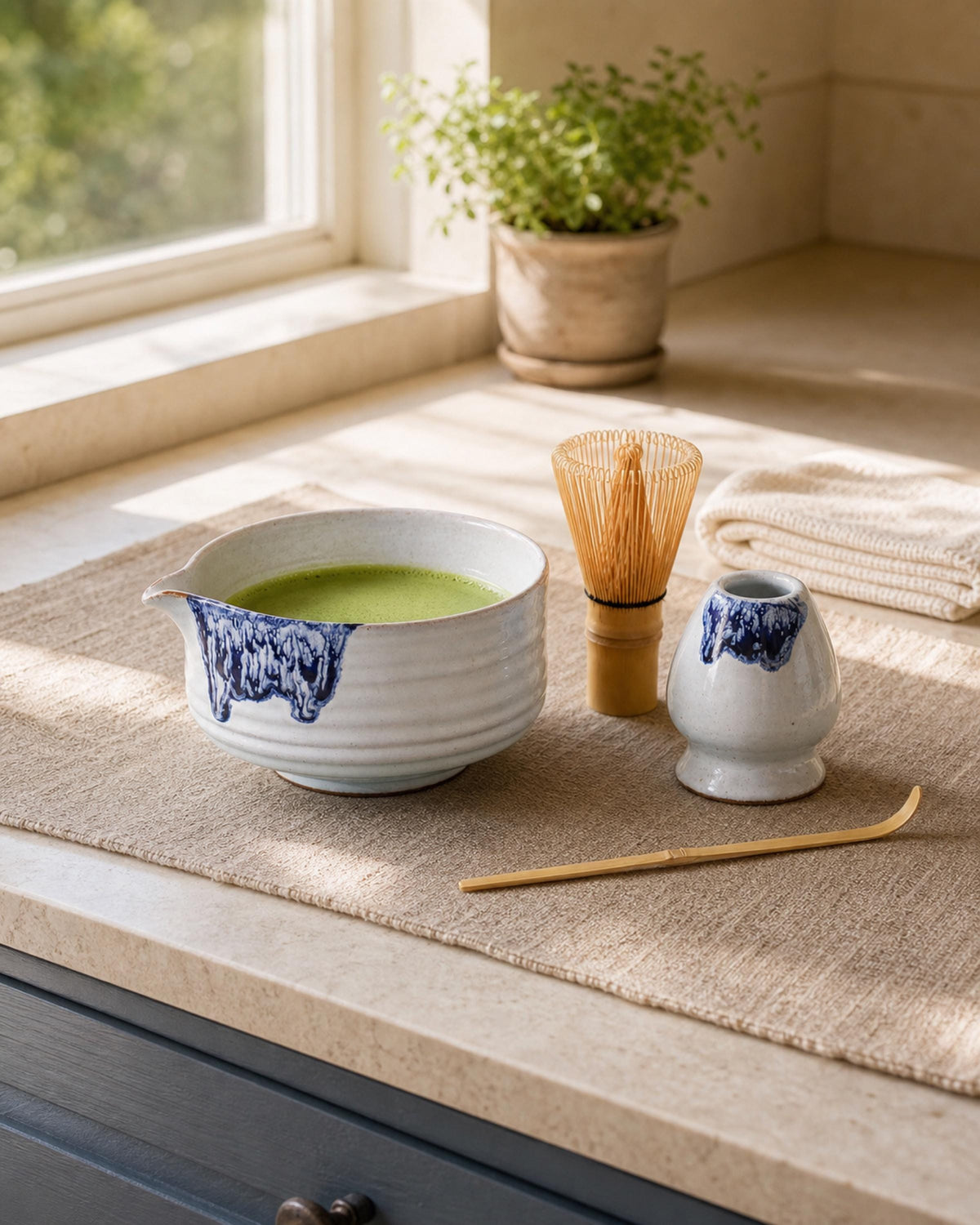 Ocean Blue Matcha Bowl Set product photo 5