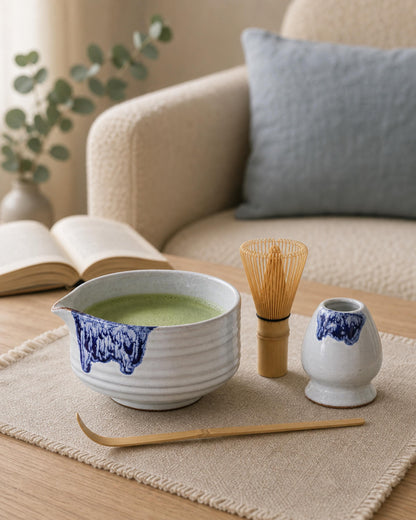Ocean Blue Matcha Bowl Set product photo 1