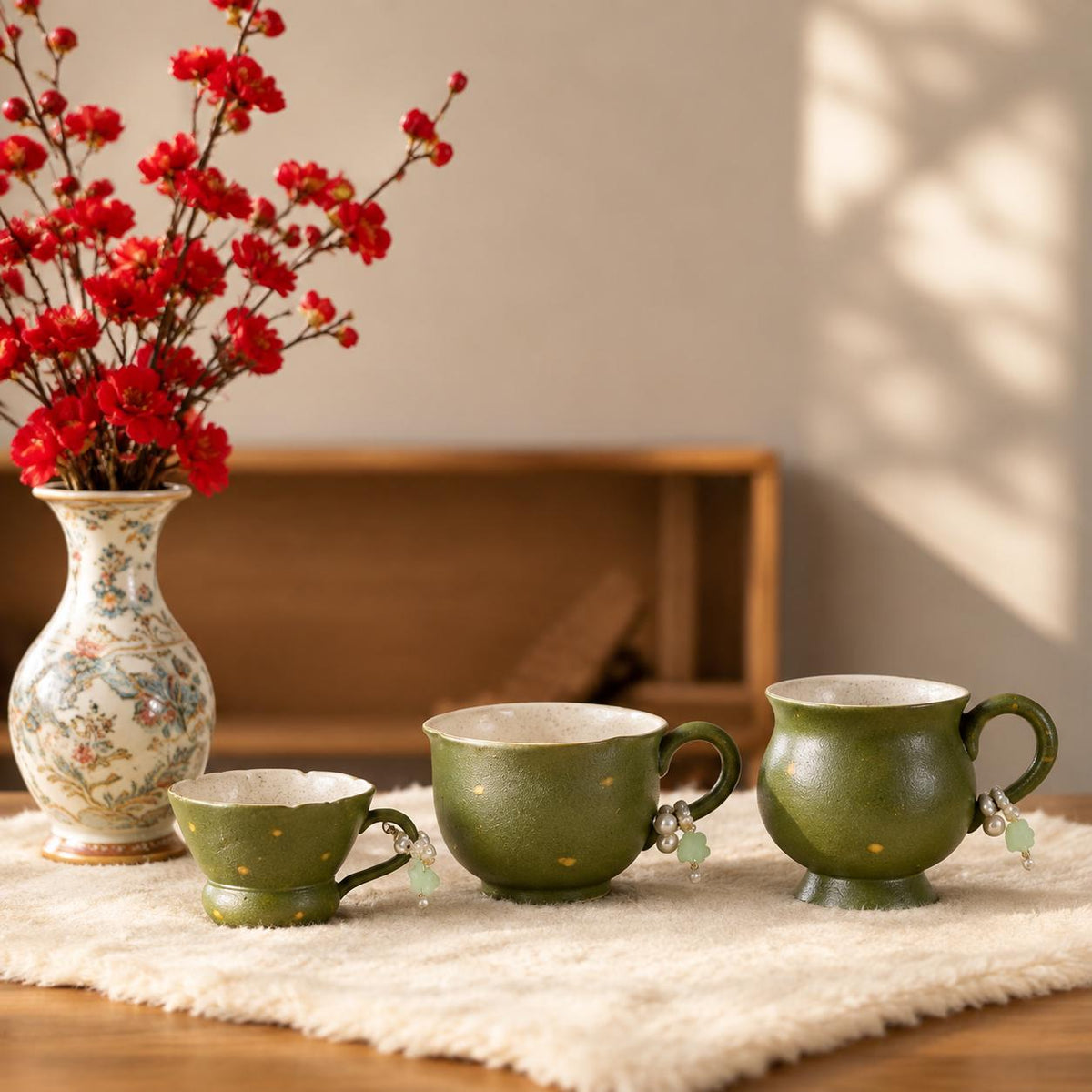 Apple Footed Coffee Cup and Saucer product photo 6