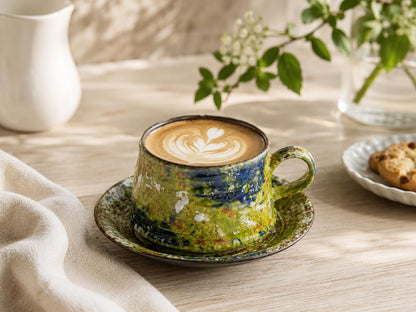 Ceramic Espresso Cup and Saucer product photo 1
