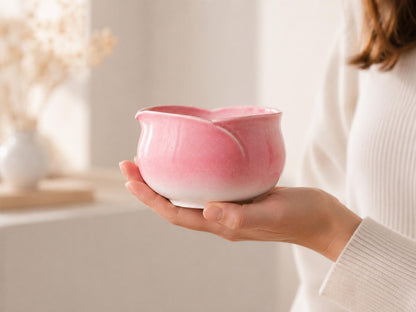 Pink Flower Matcha Bowl Set product photo 3