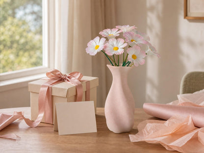 Handmade Pink Ceramic Cosmos Flowers product photo 7
