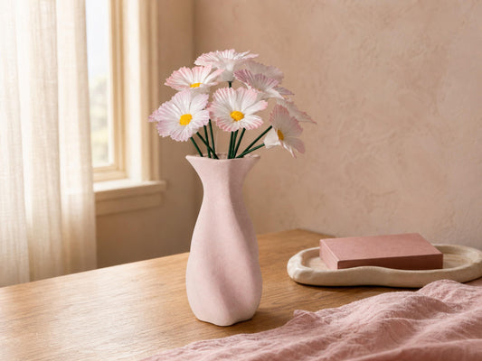 Handmade Pink Ceramic Cosmos Flowers product photo 1