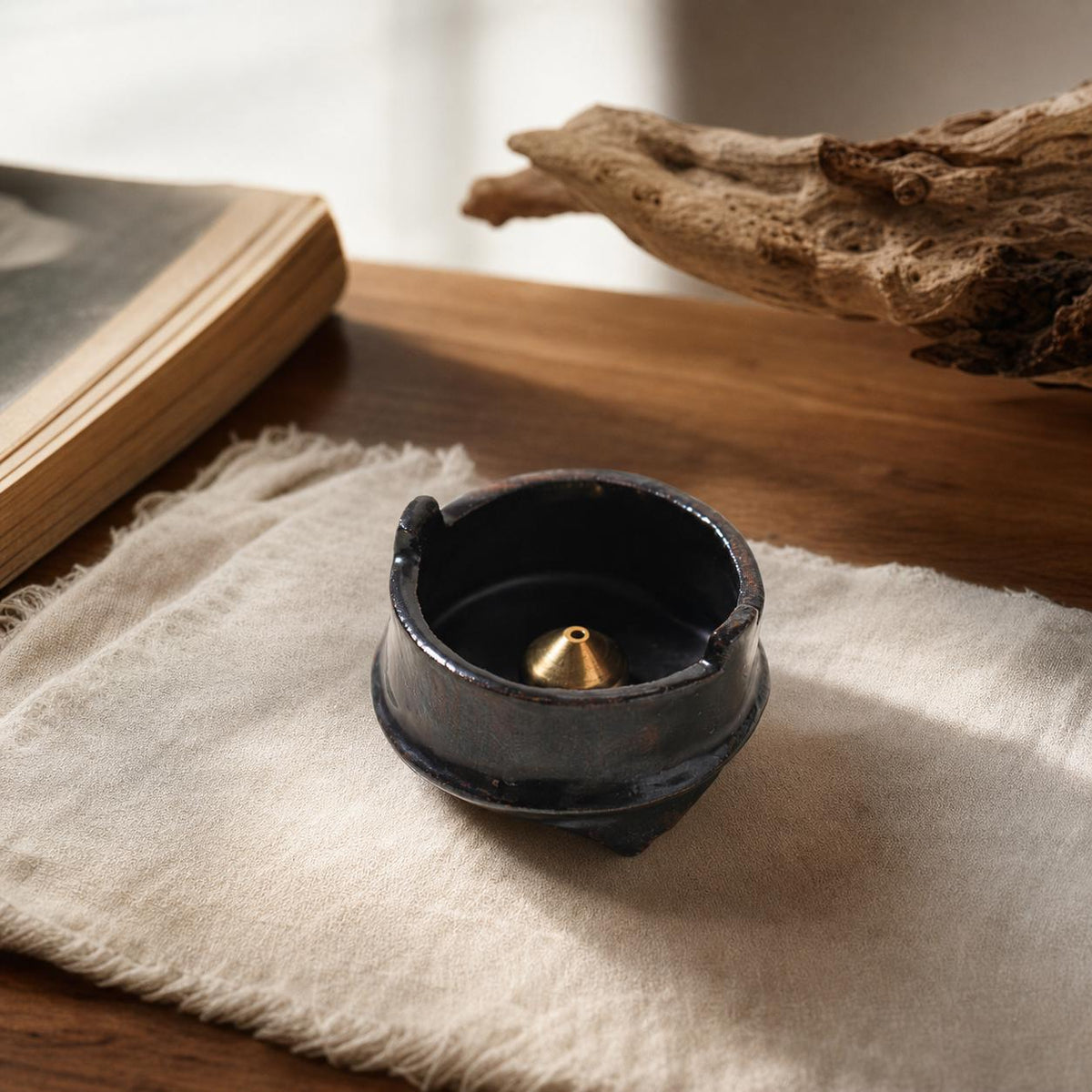 Black Volcano Incense Burner product photo 2