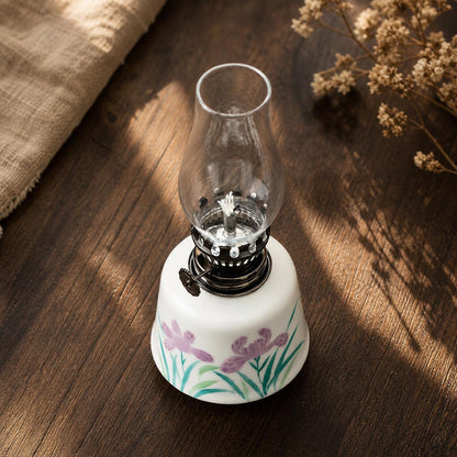 Purple Iris Ceramic Oil Lamp product photo 5