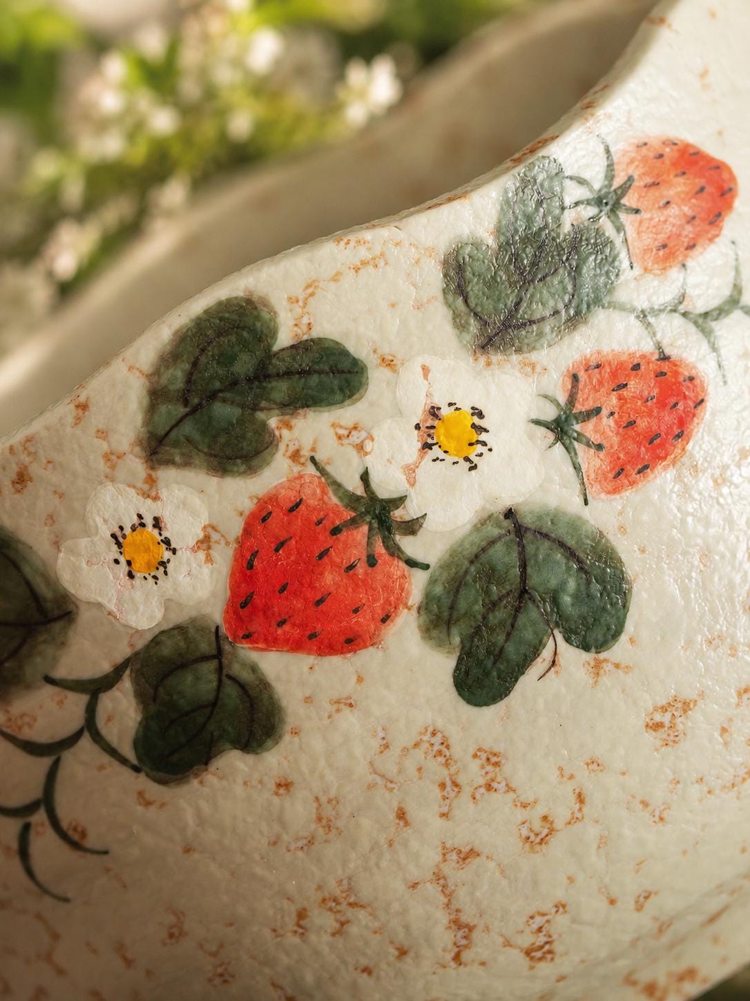 Vintage Strawberry Blossom Beige Matcha Set Of 4 product photo 4
