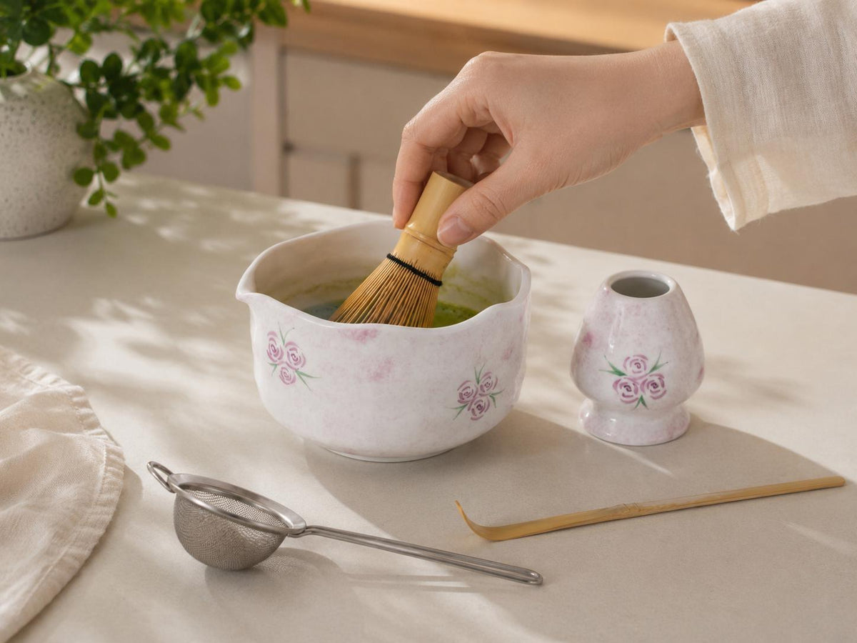 Purple Rose Matcha Bowl Set product photo 8