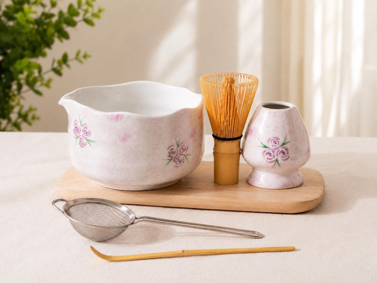 Purple Rose Matcha Bowl Set product photo 1