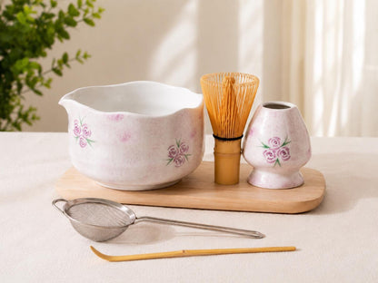 Purple Rose Matcha Bowl Set product photo 1