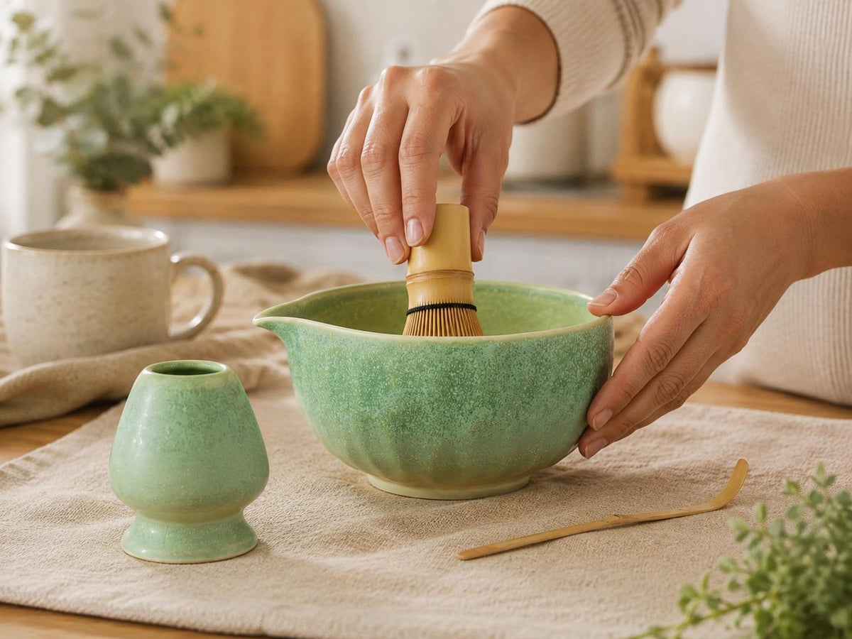 Mint Green Matcha Bowl Set product photo 4