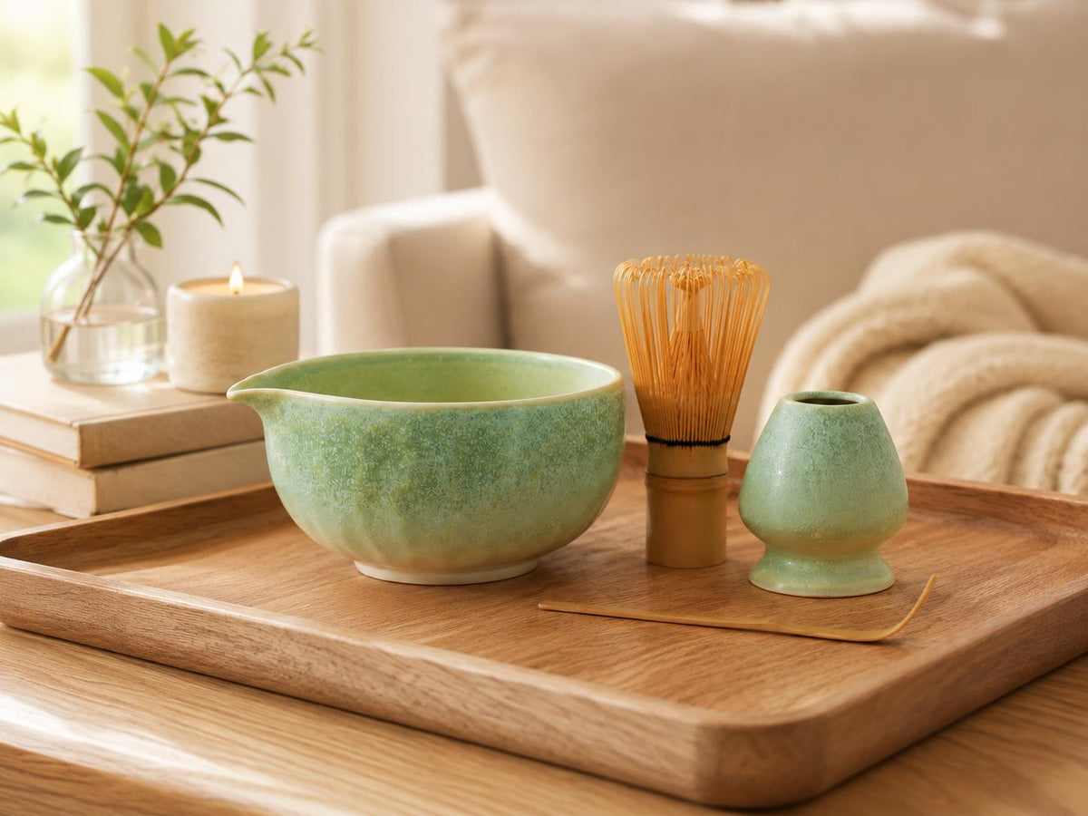 Mint Green Matcha Bowl Set product photo 1