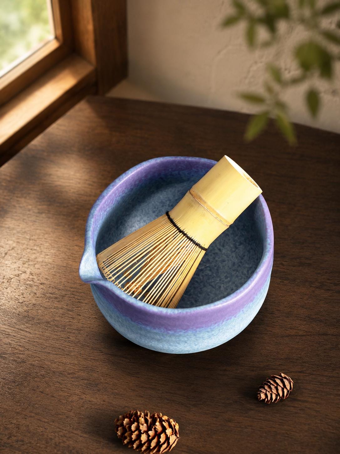 Blue Purple Matcha Bowl Set product photo 5