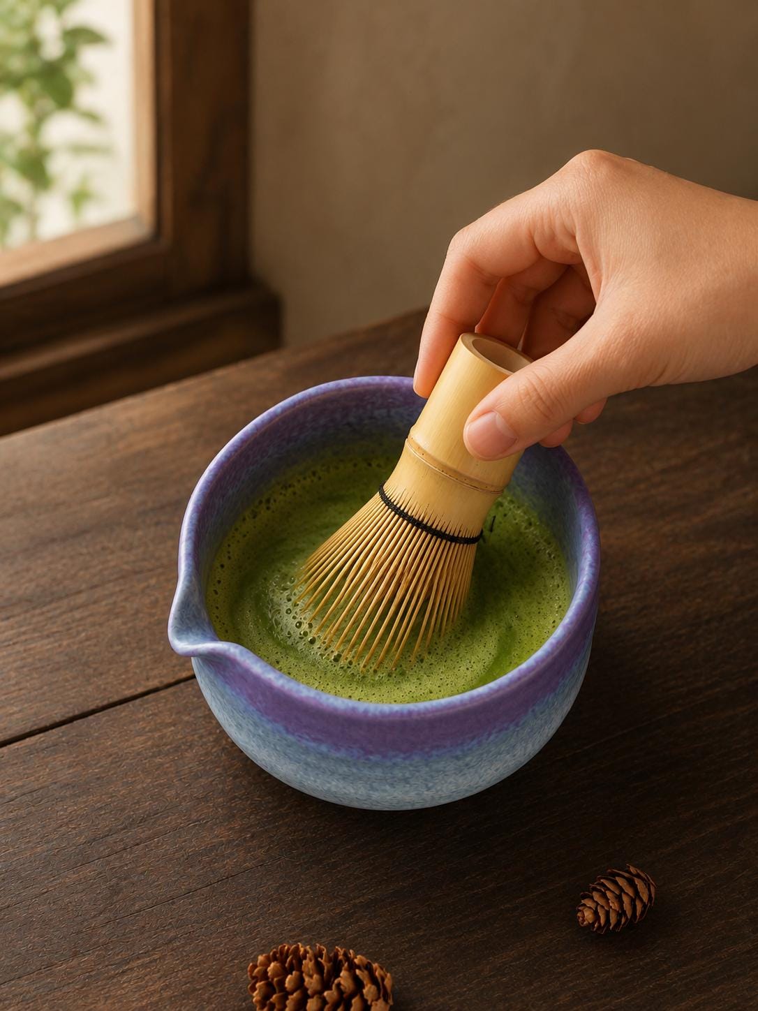Blue Purple Matcha Bowl Set product photo 6