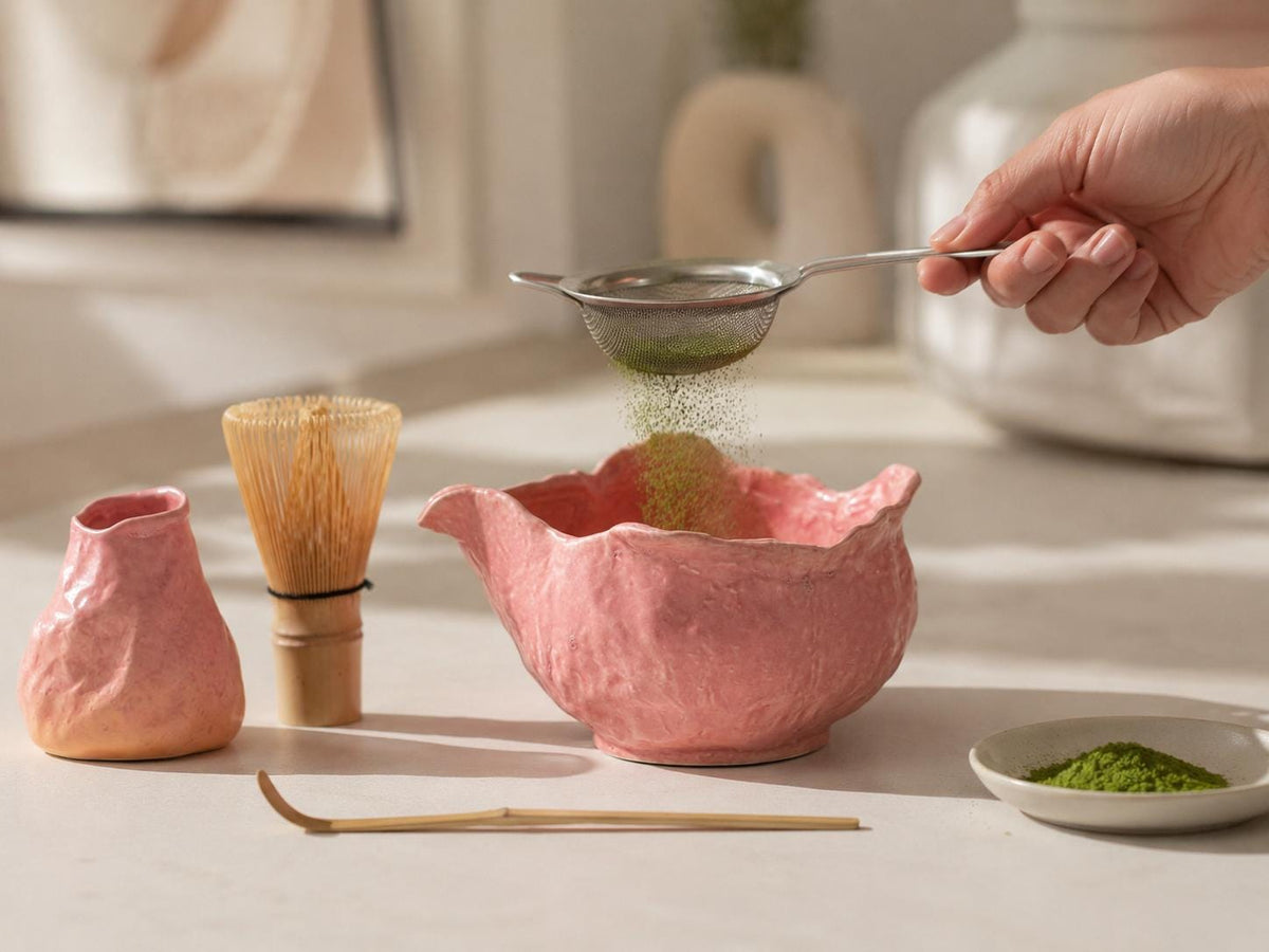 Coral Pink Matcha Bowl Set product photo 6