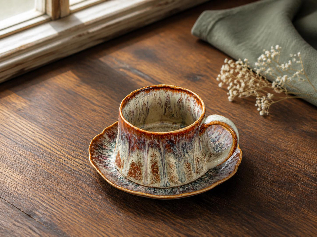 Moss Veil Coffee Cup and Saucer product photo 2