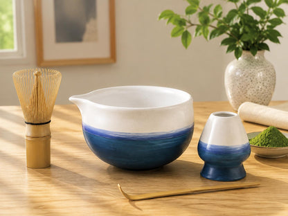 Sky Blue Matcha Bowl Set product photo 3