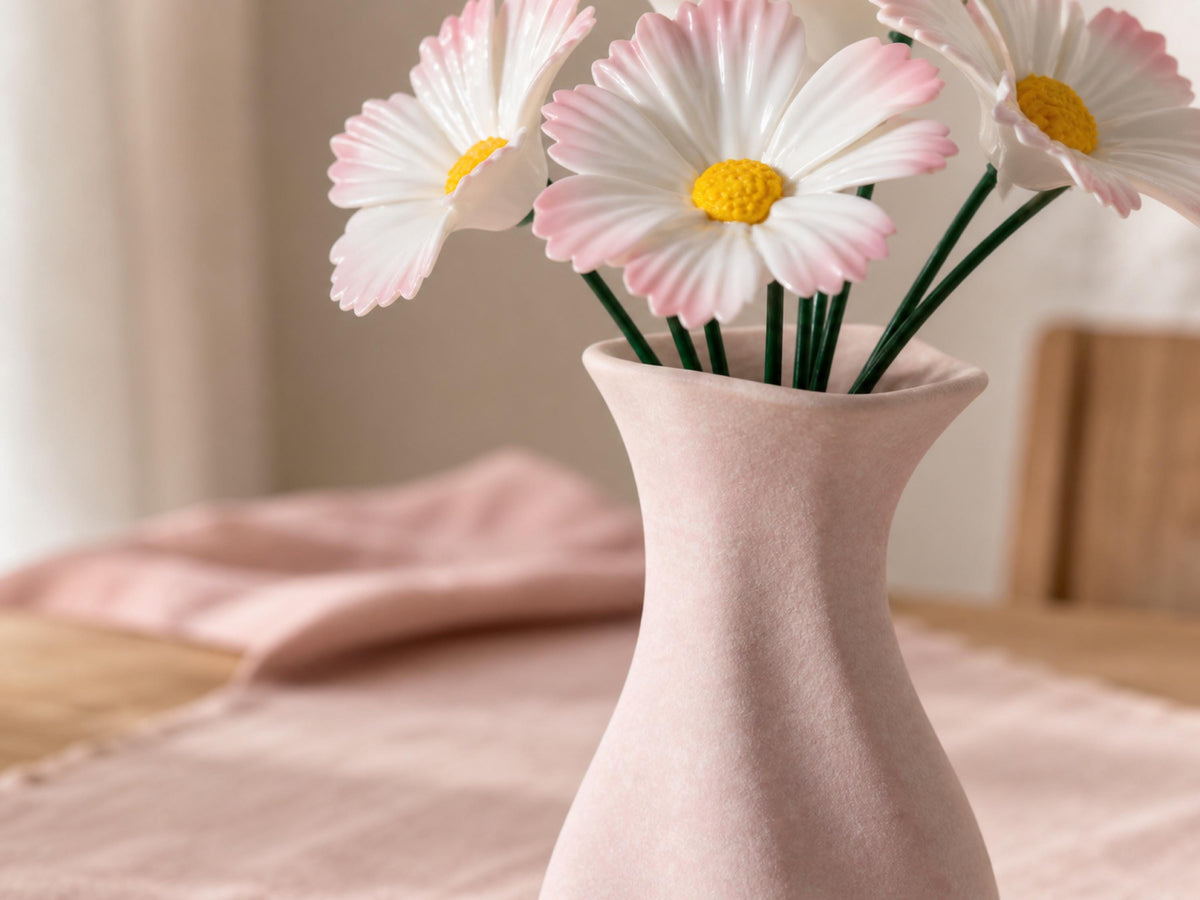 Handmade Pink Ceramic Cosmos Flowers product photo 5