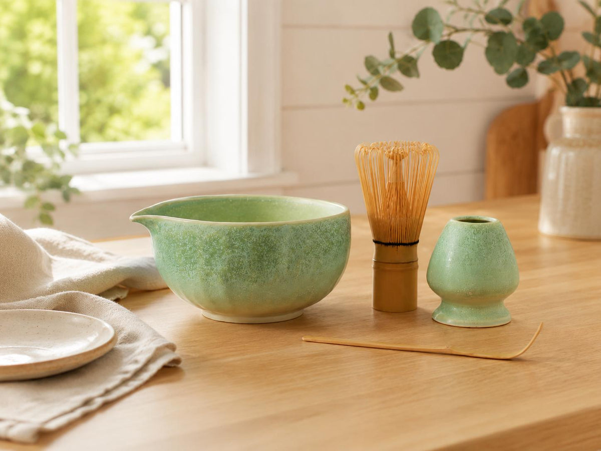 Mint Green Matcha Bowl Set product photo 8