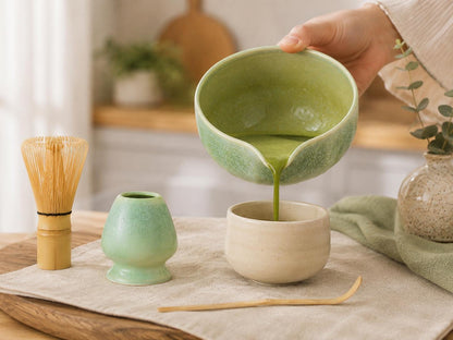 Mint Green Matcha Bowl Set product photo 2