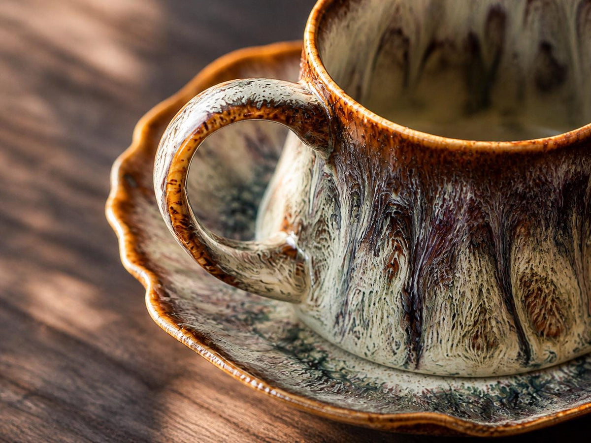 Moss Veil Coffee Cup and Saucer product photo 6