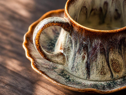 Moss Veil Coffee Cup and Saucer product photo 6